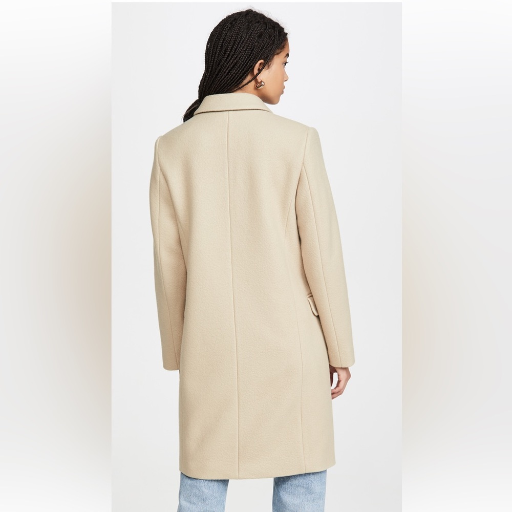 Cream Beige Wool Cashmere Double Breasted Coat by Closed XS - Picture 12 of 12
